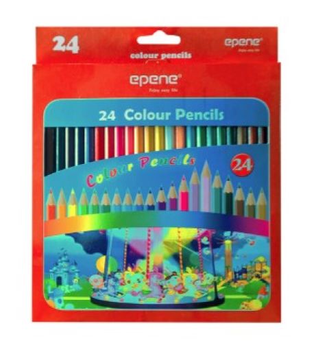  Lápis Cor 24un Cx Cartão Epene EP20-1024 18cm , EPENE , 1601021 , 6930328101896